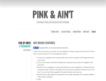 Tablet Screenshot of blog.pinkandaint.com